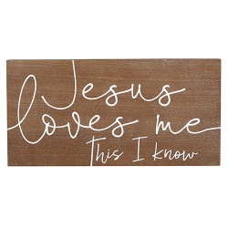 Wall Plaque-Jesus Loves Me...