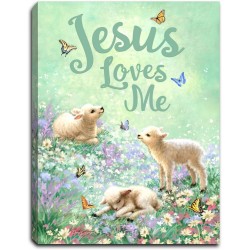 Mini Canvas-Jesus Loves...