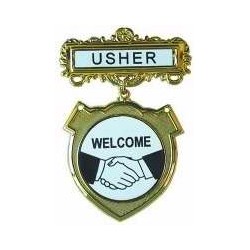 Badge-Usher Welcome-Pin...