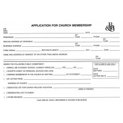 Form-Application For Church...