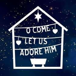 Card-Christmas-O Come! Let...