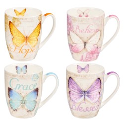 Ceramic Mug Set-Butterflies...