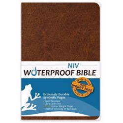 NIV Waterproof Bible-Brown