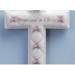 Wall Cross-Baptism-Girl (6.5")