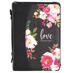 Bible Cover-Love Never...