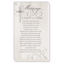 Plaque-Marriage (10" X 17"...