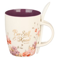 Mug with Spoon-Be Still...