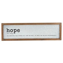 Metal Dictionary Sign-Hope...
