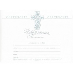 Certificate-Baby Dedication...