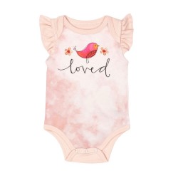 Baby Bodysuit-Loved-Pink...