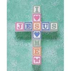 Wall Cross-Jesus Loves Me...