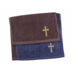 Towel-Pastor-Cross-Burgundy
