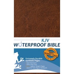 KJV Waterproof Bible-Brown