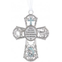 Ornament-Crib-Cross (Blue)...