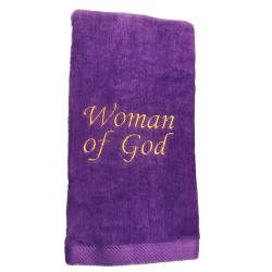 Towel Woman of God Purple