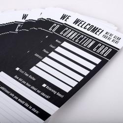 Welcome/Connect Card-Black...