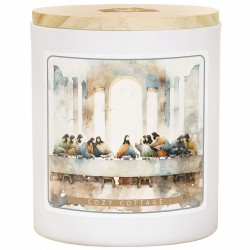 Candle-Last Supper Art-Cozy...