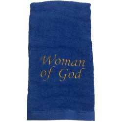 Towel Woman of God Royal Blue