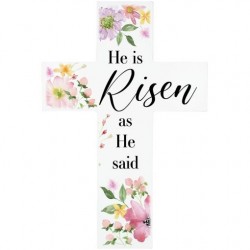 Wall Cross-He Is Risen (14"...