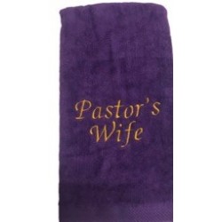 Towel Pastor's Wife Purple