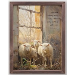 Framed Linen-My Sheep Hear...
