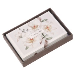 Boxed Cards-Thank You-White...