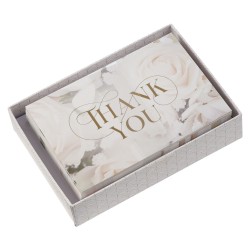 Boxed Cards-Thank You-White...