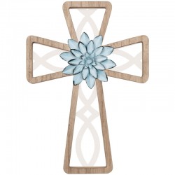 Wall Cross-Floral (9" x 13")