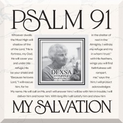 Glass Photo Frame-Psalm 91...
