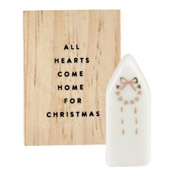 Ceramic House Figurine In...