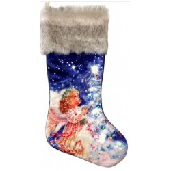 Stocking-Angel LED w/Timer...