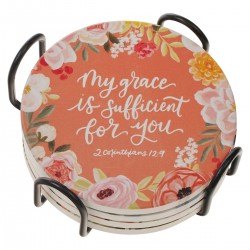 Coaster Set-Floral (Pack Of 4)