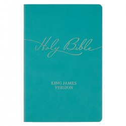 KJV Gift Bible-Teal Faux...