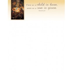 Letterhead-Unto Us A Child...