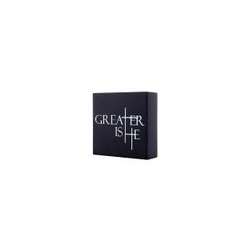 Word Block-Greater Is He...