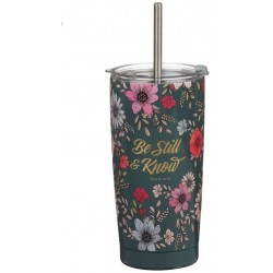 Tumbler SS Teal Floral Be...