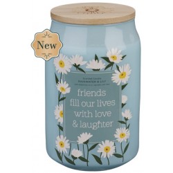 Glass Candle w/ Bamboo Lid...