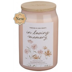 Glass Candle w/ Bamboo Lid...