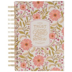 Journal Spiral Coral Floral...