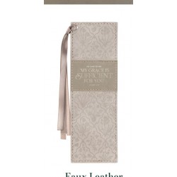 Bookmark Faux Leather Taupe...