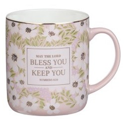 Mug Pink Floral The Lord...