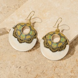 Mandir Enamel Earrings