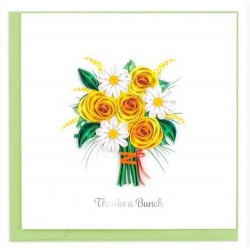 Quilled Bouquet Thank You Card