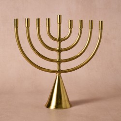Jyoti Brass Horn Menorah