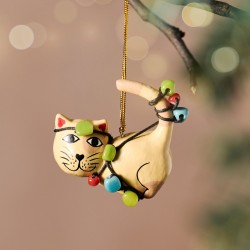 Tangled Up Cat Ornament