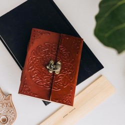 Endless Knot Leather Journal