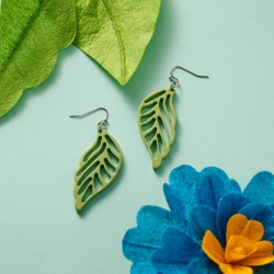 Bodhi Painted Leaves Earrings