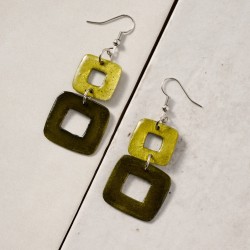 Maja Square Capiz Earrings