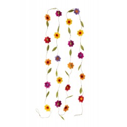 Silk Paper Flower Garland