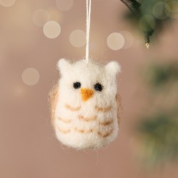 Wool Owl Ornament